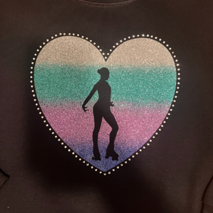 Sweatshirt Patinagem Artística em Vinil Glitter e Strass - Image 2
