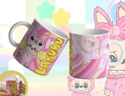 Caneca Premium Labubu Cheerleader - Design Dinâmico e Vibrante