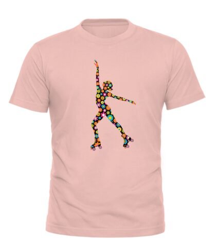 T-shirt Patinadora Flower Power com strass - Image 3