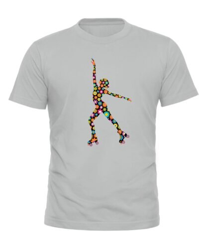 T-shirt Patinadora Flower Power com strass - Image 5