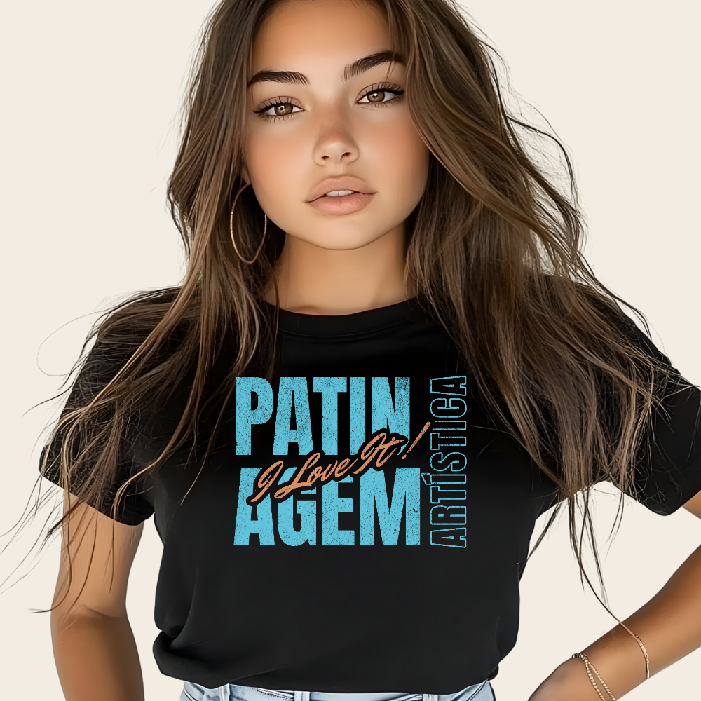 T-shirt "Patinagem Artística" - I Love It!
