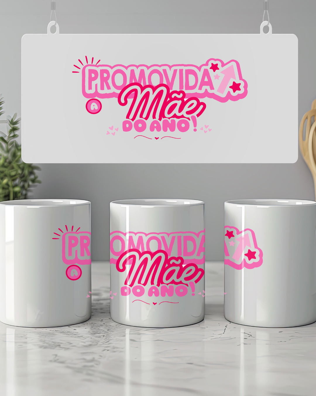 Caneca de Cerâmica "Mãe do Ano"