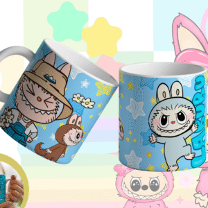 Caneca Premium Labubu - Design Divertido e Cores Vibrantes