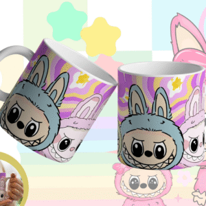 Caneca Premium The Monsters - Labubu & Friends - Design Vibrante