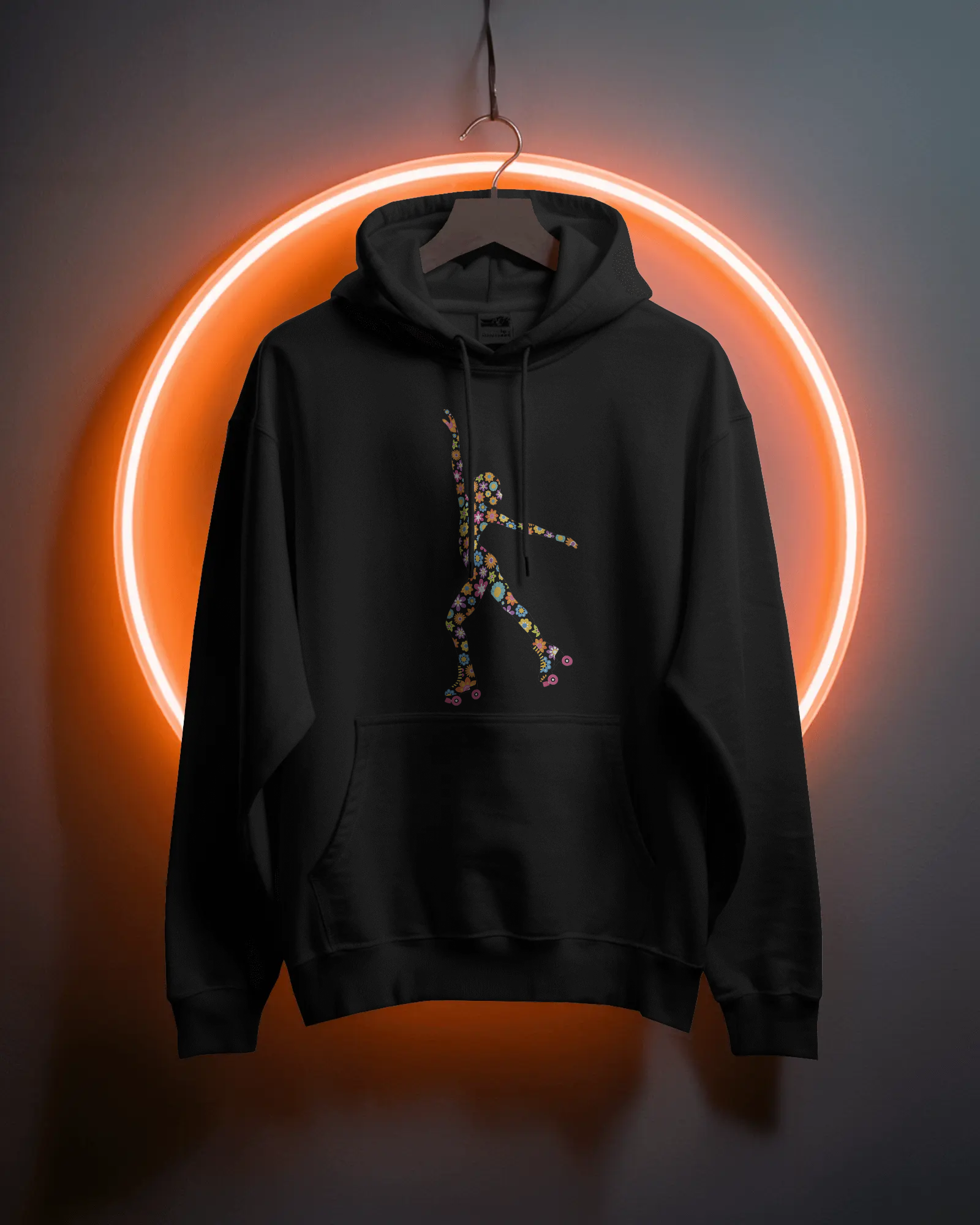 Hoodie Patinadora Flower Power