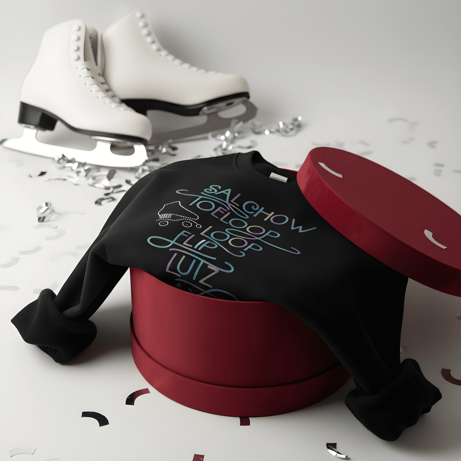 Linha Premium Patinagem Artística – Vinil Holográfico (Sweat & Hoodie) - Image 4