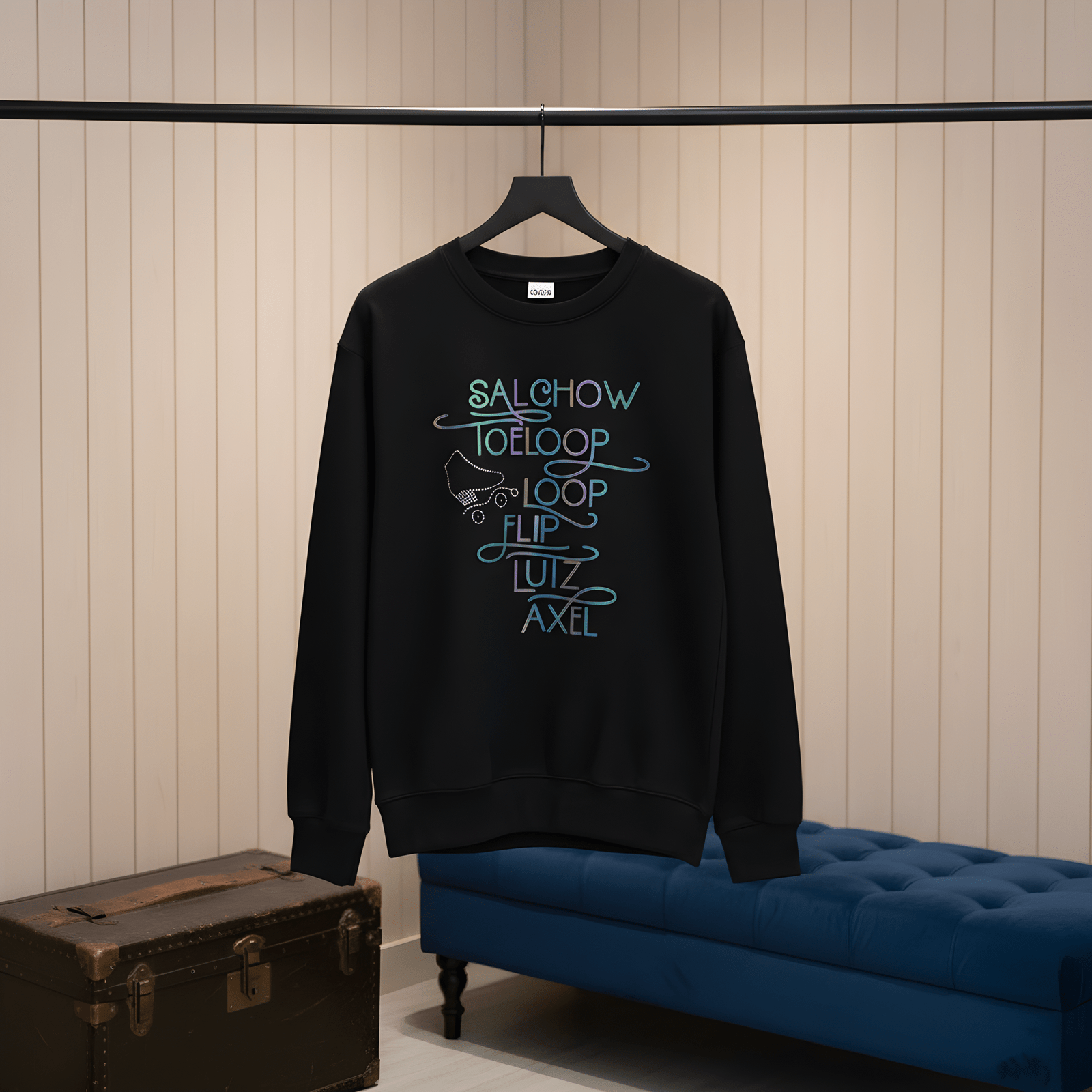 Linha Premium Patinagem Artística – Vinil Holográfico (Sweat & Hoodie) - Image 3