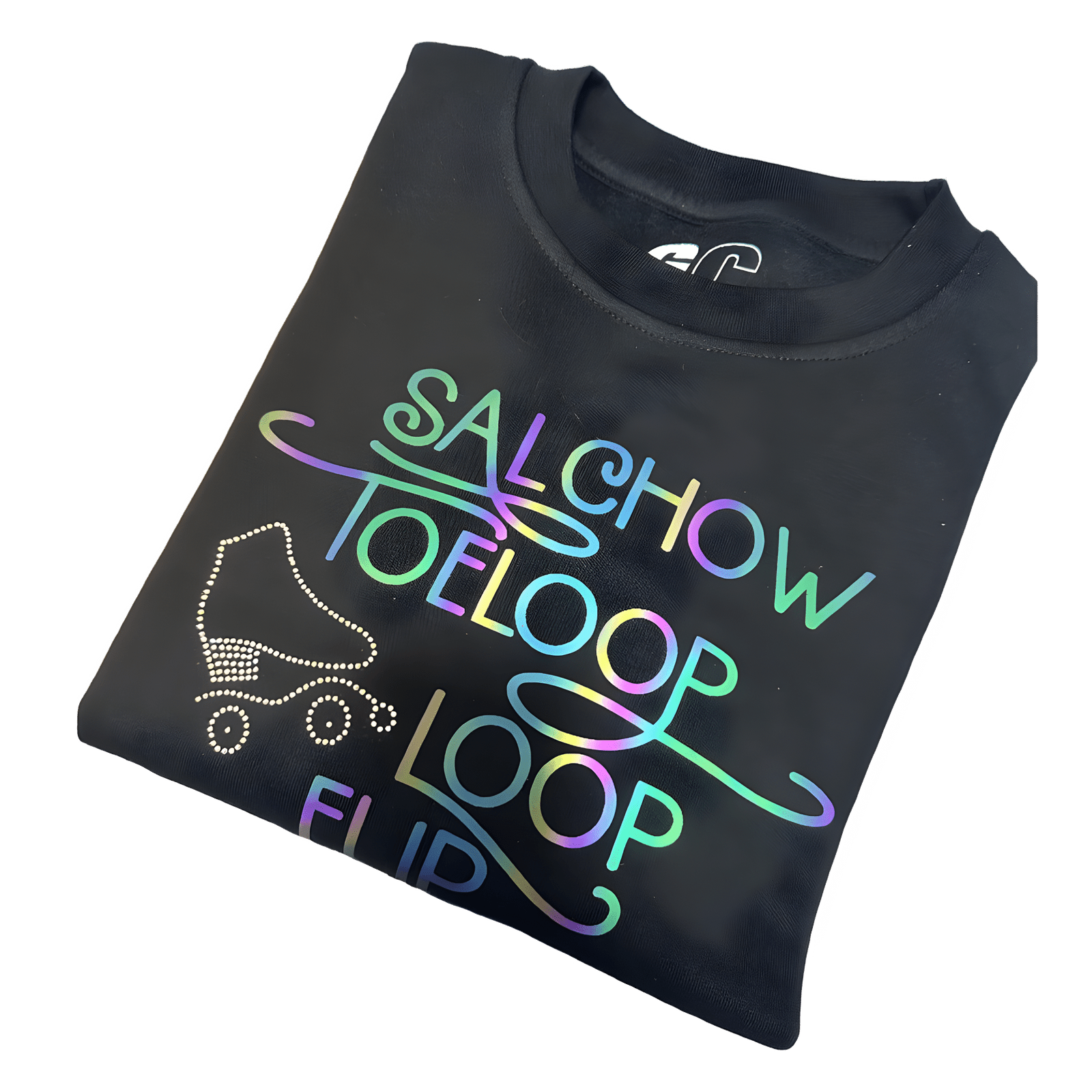 Linha Premium Patinagem Artística – Vinil Holográfico (Sweat & Hoodie)