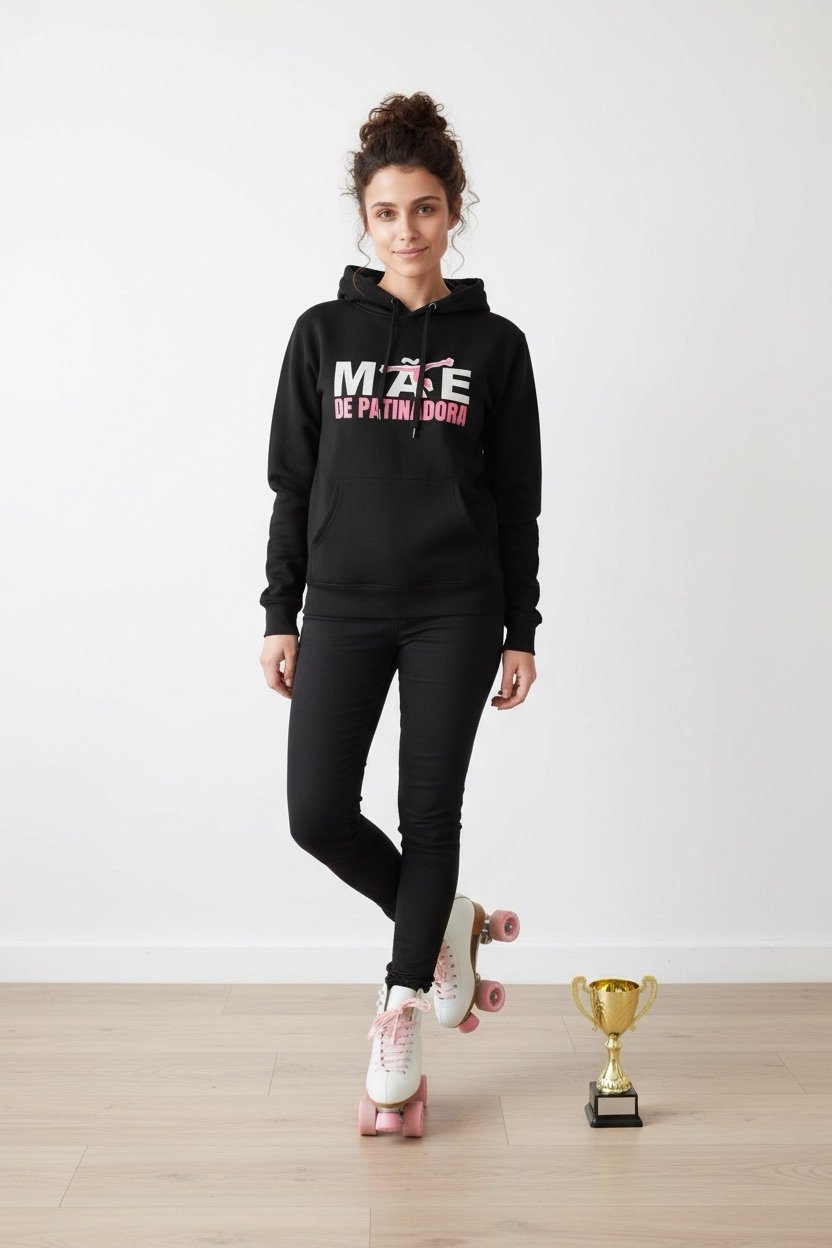 Sweatshirt Premium “Mãe de Patinadora” – Orgulho que se Veste