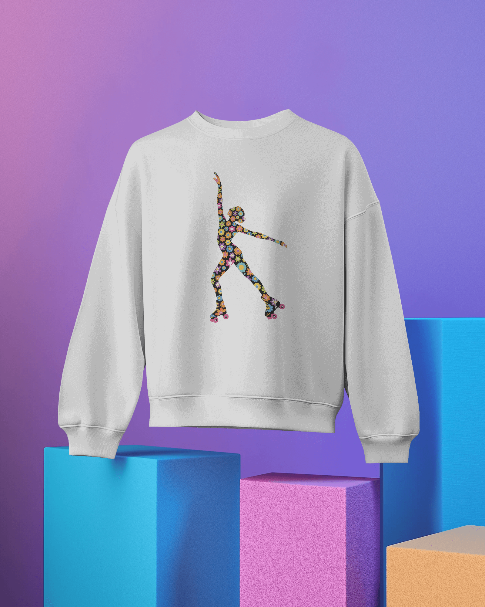 Sweatshirt Patinadora Flower Power - Image 2